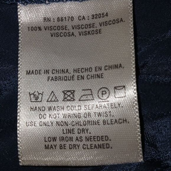 Anthropologie Akemi + Kin Blue Satin Tunic - Picture 7 of 7